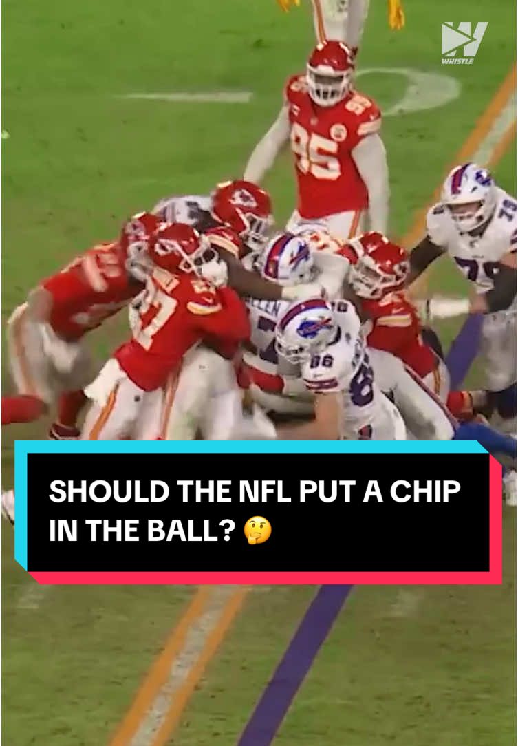 Should the NFL put a chip in the Ball? Oh wait they already do 🤔 #nfl #NFLPlayoffs #nfltiktok #nflhighlights #nfledits 