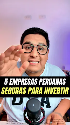 ¿como invertir en las 5 empresas más seguras y rentables del Perú? #ganardinero #bolsadevalores #inversiones #finanzaspersonales #peruanos 