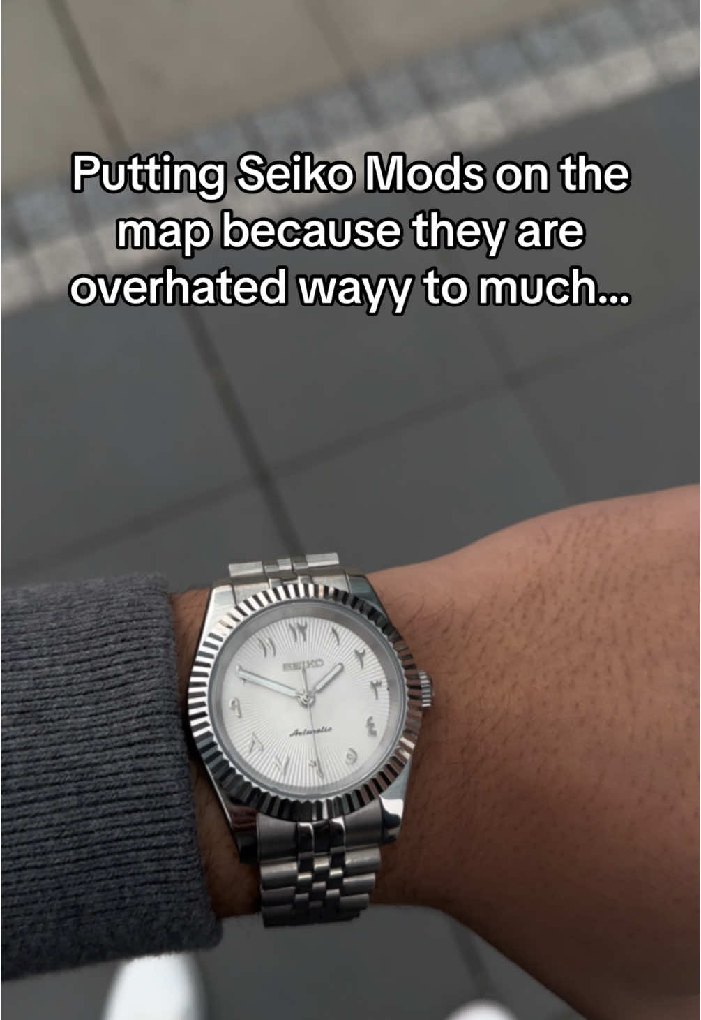 The best value for your money. #customwatch #seikomod #datejust #peakhourr 