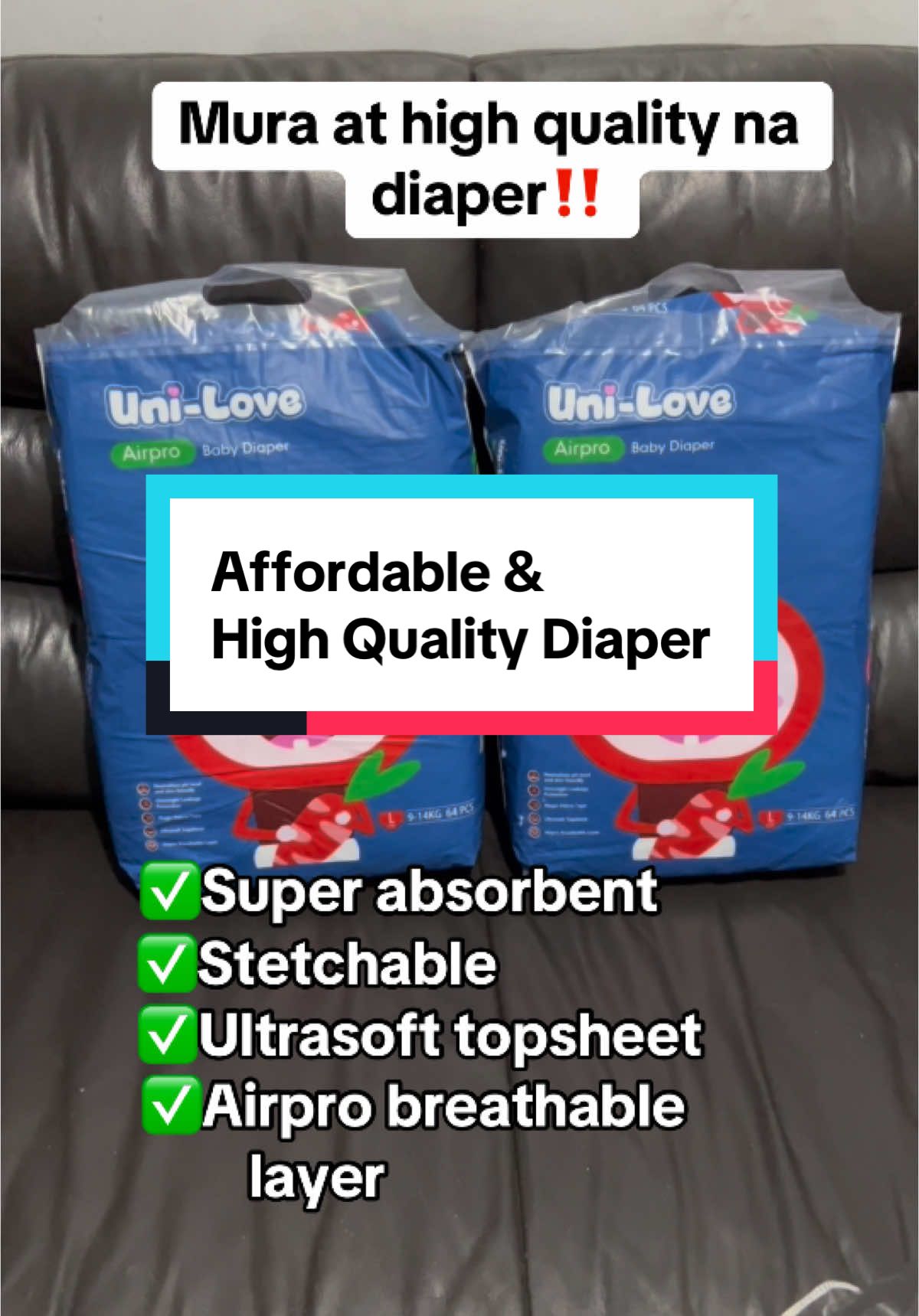 Best diaper mura na high quality pa mga mii kaya check out na mga mii di kayo mag sisisi 🥰...#baby #bestdiaper #highqualitydiaper #affordablediaper #unilove 