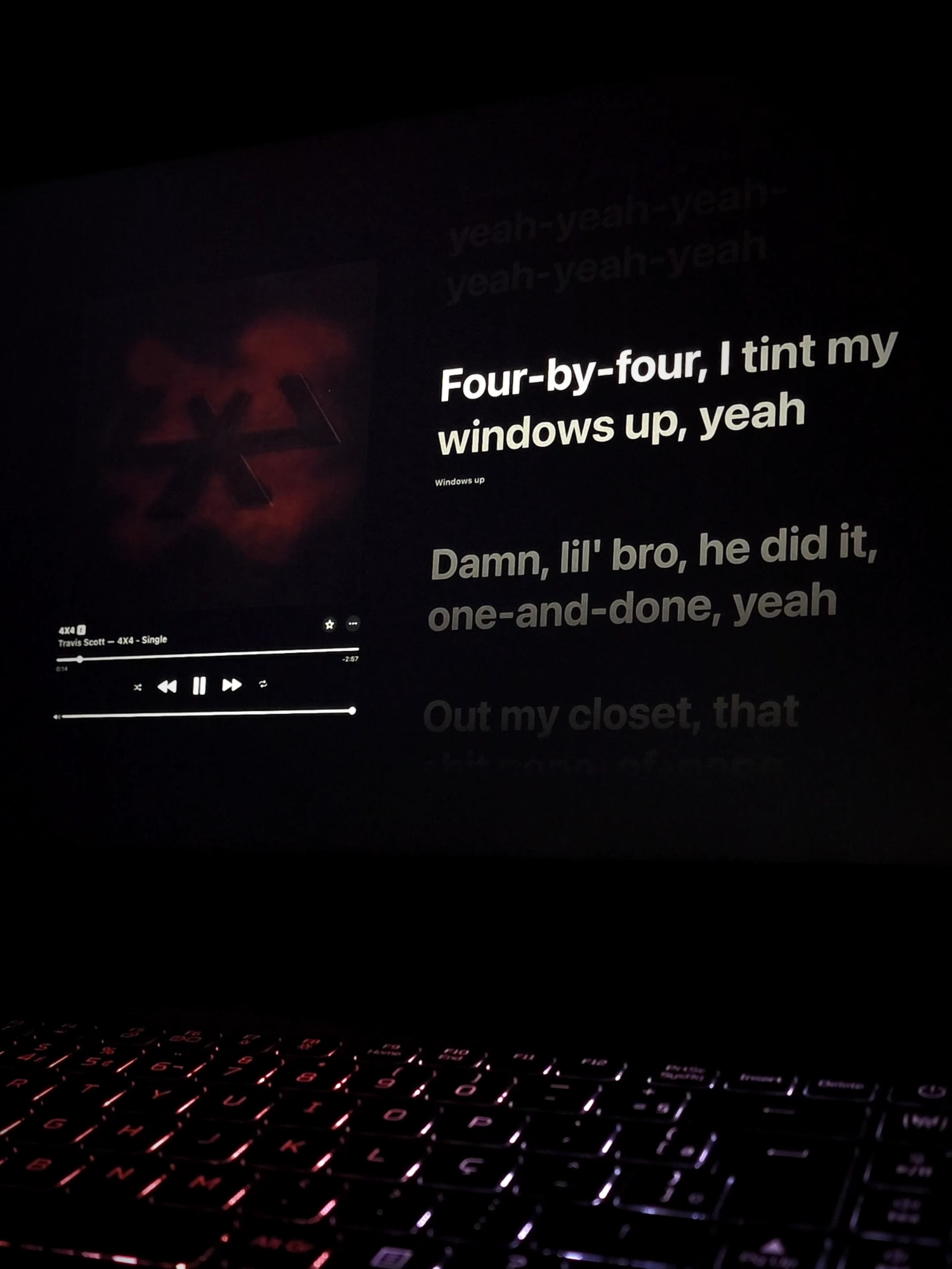 4x4 - travis scott #fyp #musica #lyrics #traviscott