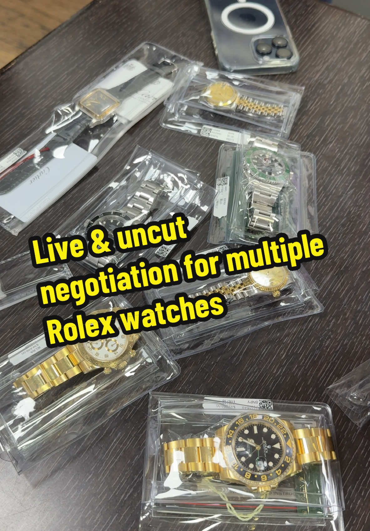 John is back with Eddie and Albert and he is going through multiple watches that he can potentially stock for the store #rolex #watches #business #entrepeneur #foryou 
