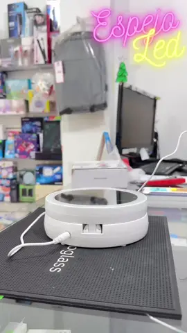 Espejo Led 🪞  Plegable Conexión usb Base organizadora con separación  2 espejos 1x y 10x #tecnologia #envios #entrerios #argentina #paratiiiiiiiiiiiiiiiiiiiiiiiiiiiiiii 