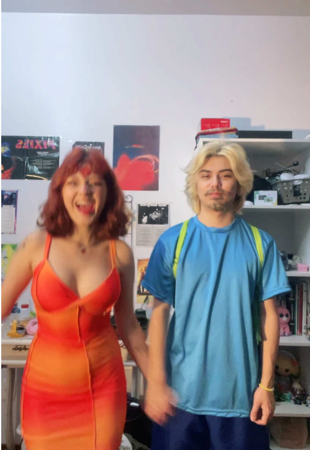 princesa de fogo e finn 😜 Nem obriguei ele a fazer isso não