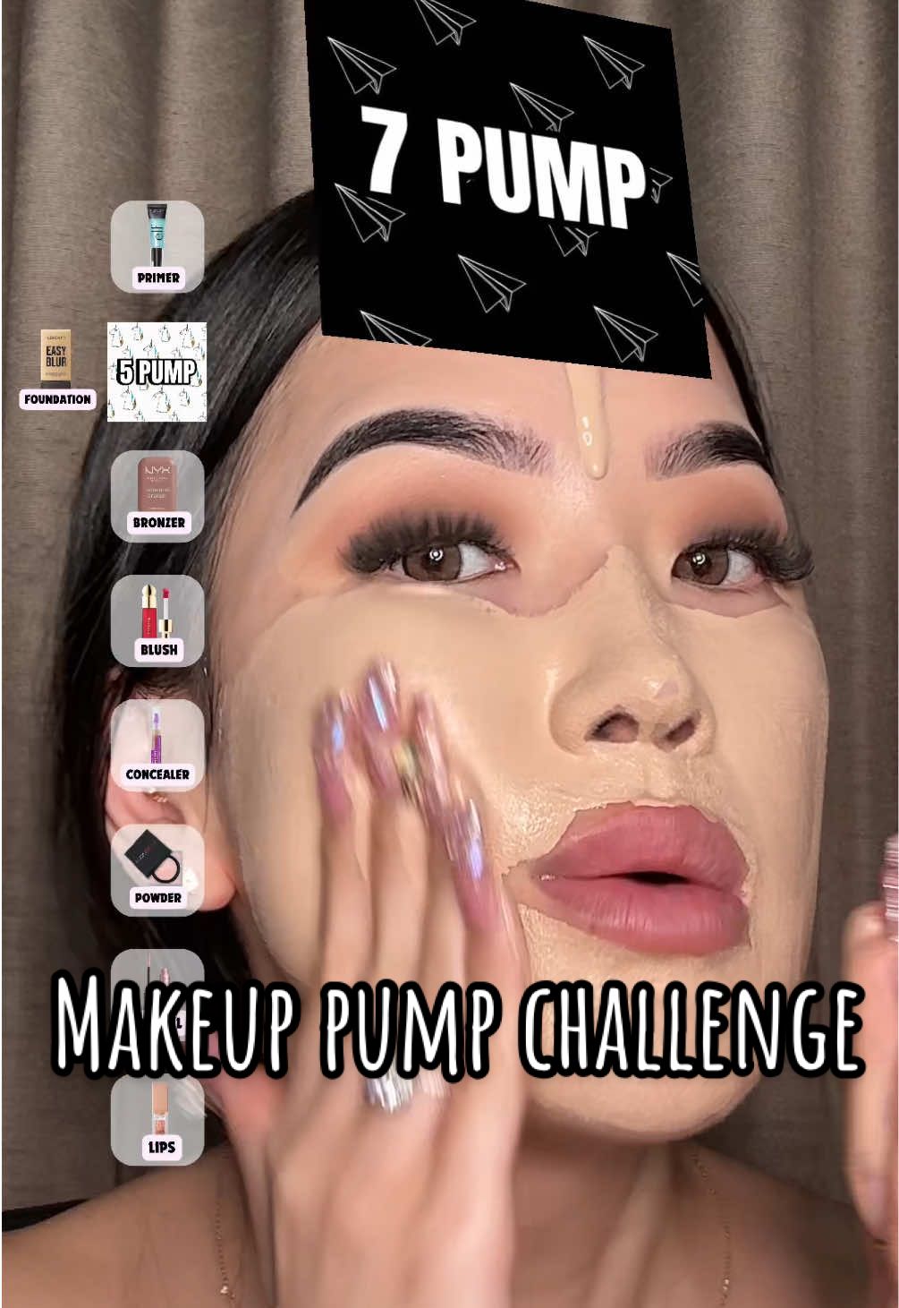 Trust the process makeup❤️ #makeupchallenge #pumpchallenge #makeuptutorial #MakeupRoutine #dinnermakeup