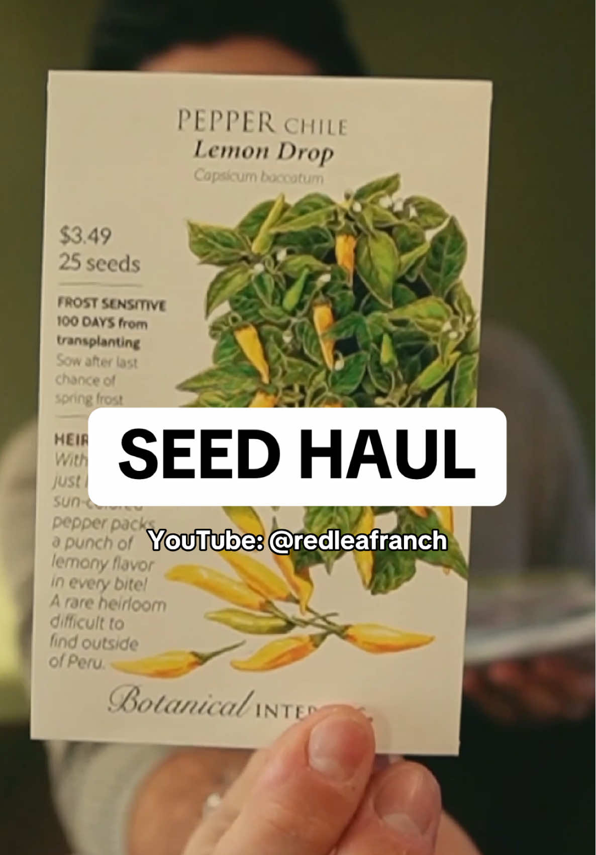 Seed Haul Time! See the full haul on YouTube! @redleafranch #gardening #farming #abundance