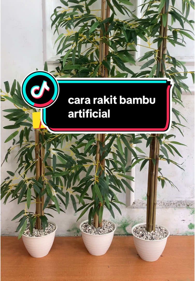 mudah banget kan? #alamhomedecor #homedecor #pohonbambuartificial #foryou #kualitas #wibgajian #promo #viral #fyp #megasale #paydaysale 