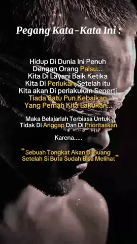 Memang, kadang hidup terasa penuh dengan orang yang hanya datang saat mereka membutuhkan kita, lalu mengabaikan kita setelah itu. Hal ini bisa membuat kita kecewa, karena kebaikan yang kita berikan seolah tak dihargai. Namun, kebaikan sejati tidak harus bergantung pada balasan orang lain. Kita tetap bisa merasa damai dengan diri sendiri meski tidak ada penghargaan. Yang terpenting adalah tetap berpegang pada prinsip dan melakukan kebaikan dengan tulus, meski dunia sering tidak adil. #fyf #quotes #semua #storytime #bossqu 
