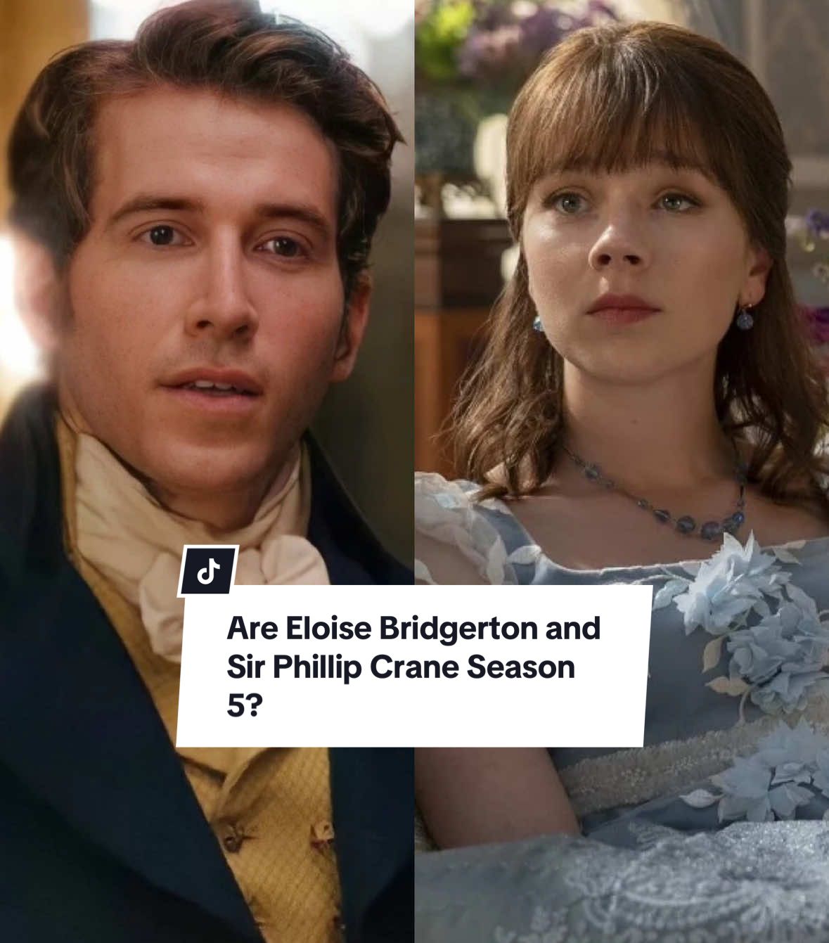 I can see them going out of order again here, but I also feel like there is a lot of indication that #EloiseBridgerton and #SirPhillipCrane are going to be the leads for #Bridgerton Season 5💐 with the envelope stylings that we are seeing for S4, I feel like it’s like the painting activity we saw for S3. But I could always be wrong. It’s just a thought😃 #bridgertonnetflix #philoise #chrisfulton #claudiajessie 