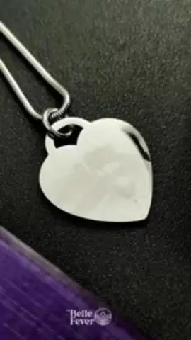 A symbol of love and memories, the Forever in My Heart Photo Necklace lets you keep your most precious moments close to your heart. A heartfelt gift to treasure forever. Shop now at bit.ly/belle-fever #fyp #HeartJewellery #MeaningfulKeepsakes #BelleFever #PersonalisedPhotoGifts
