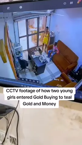 CCTV footage of how two young girls entered Gold Buying to steal Gold and Money #ghanatiktok🇬🇭 #foryoupage❤️❤️ #gold @Adom Tv @Blogger_Gyanwah @NPP Loyal Ladies @Malik Basintale @Cindy🦋❤️ @Ahwenepa👑 