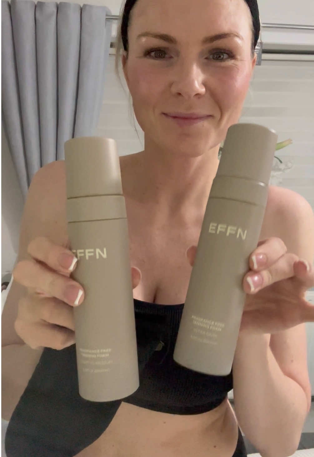 I’ve been using this tan for the last year now and it is definitely my fave! I am an unbelievable shade of white so tan is needed! It lasts longer than any other tan I’ve used.  Hardly any transfer onto the bed. And a lovely colour  I use the tanning water every other day on my face and it is a game changer! I no longer wear foundation in the week. . #faketan #faketanroutine #tanningtips #tanning #effntan #faketanreview #faketanwithme 