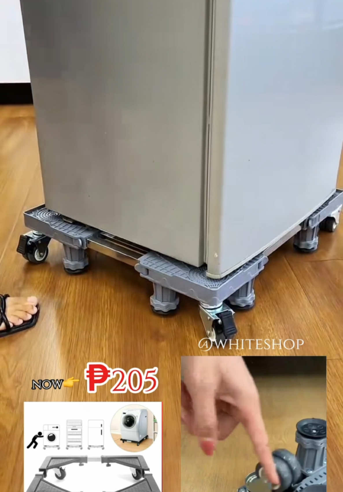 4 Foot Wheel Adjustable Bracket stand furniture moving equipment  #4wheelsadjustablebracket #refstandwithwheels  #washingmachinestand  #aplianceslider