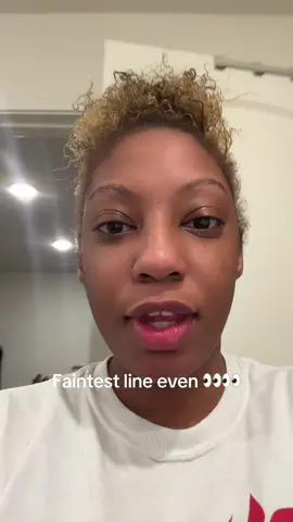 * faintest line ever! Better view at the end 👀👀👀 evap line or faint line?! #ttc #pcos #secondaryinfertility #geritol 