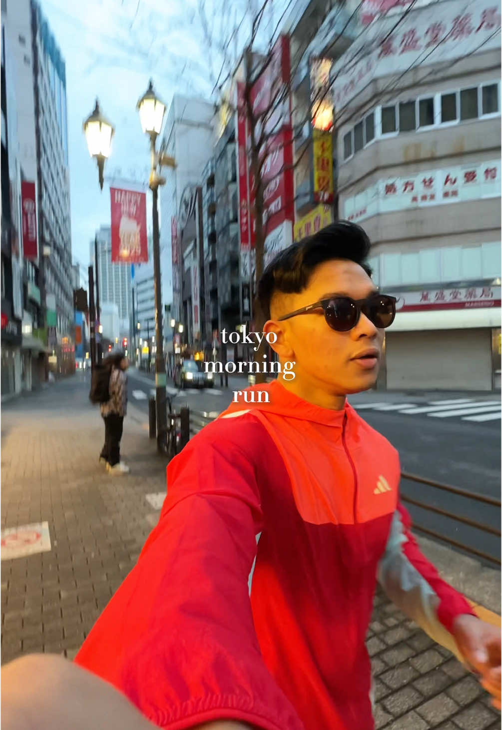 Lari pagi sambil menggigil ☃️🥶❄️ #tokyo #morningrun #Running #japan #run