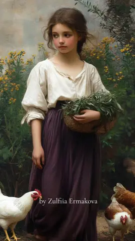 In style of William Adolphe Bouguereau✨️✨️✨️ @Kling AI #girl #oil #oilpainting #girl #klingaicpp #zulfiiaermakova 