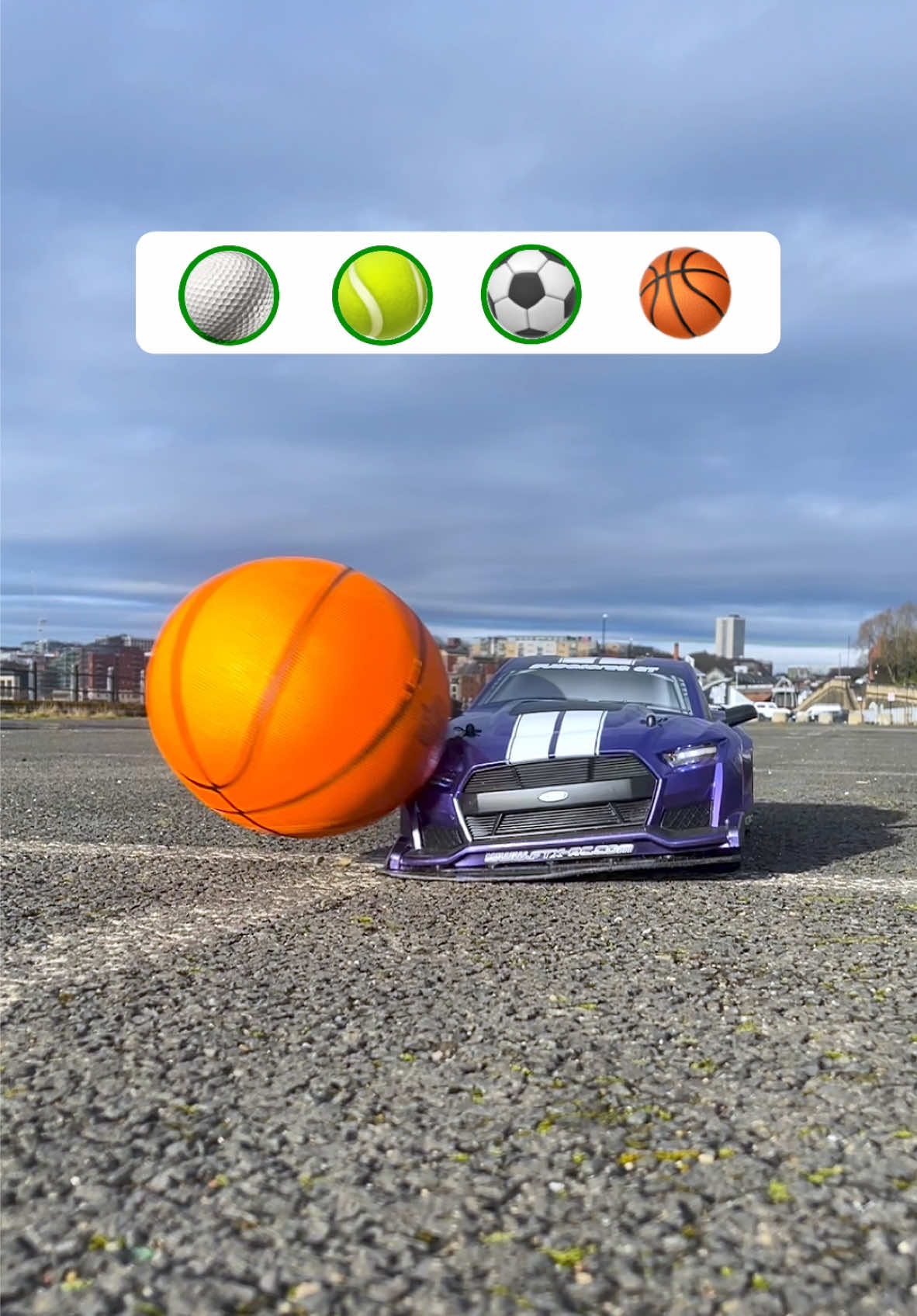 Car vs Balls… and phone 😬