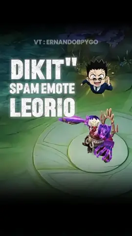 Dikit Dikit Spam Emote Leorio#MLBB #MobileLegendsBangBang #MLBBSkinGifts 