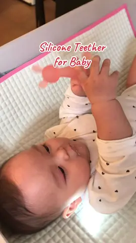 Silicone Teether #baby #babyteether #siliconeteether #babytoys #fyp #foryou 