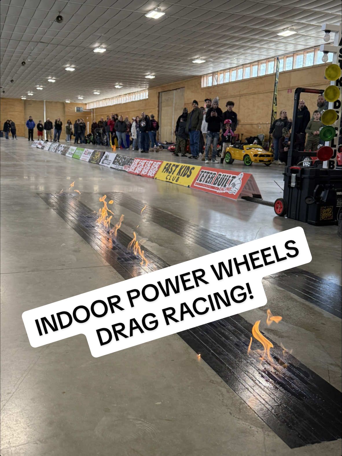 Come on out to Carlisle expo center February 22nd for some epic indoor modified power wheels drag racing #sendit #powerwheels #dragracing #dragrace #kidscar #trevorsfastlife