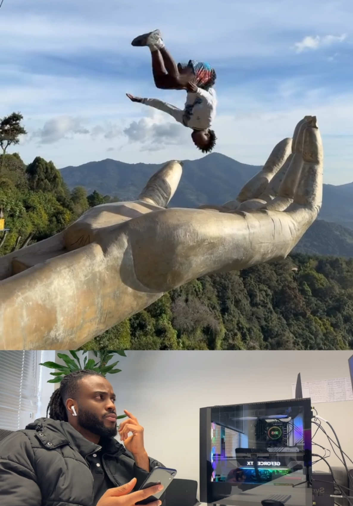 Can someone check if he made it 😱 no one will believe him 👨🏽‍💻 #contentcreation #vfx #Inverted 