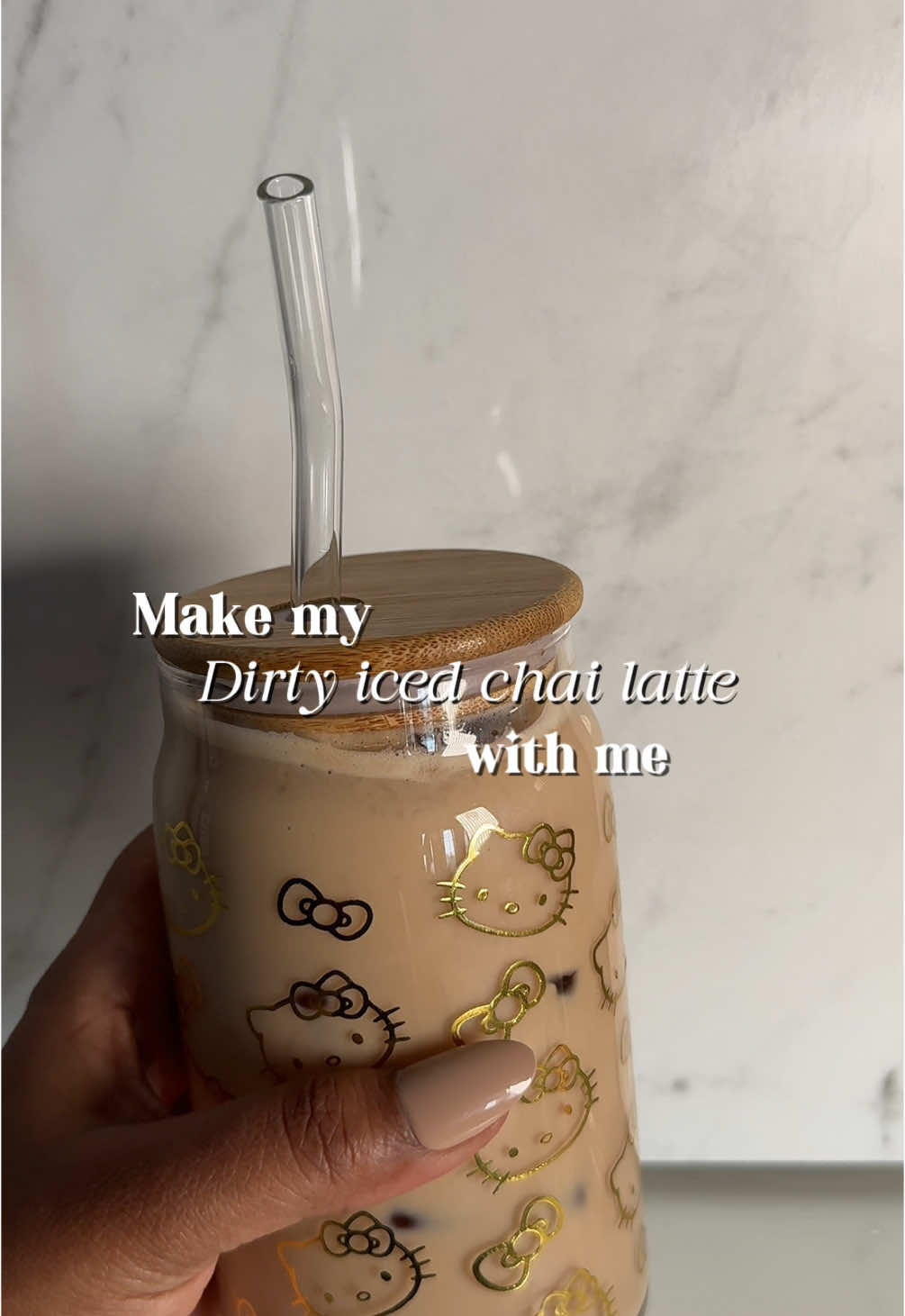 I’ve finally perfected my chai latte. ☕️ 🤎 #chailatte #icedchailatte #dirtychailatte #torani #tealovers #saywhenchaiconcentrate #coffeetok #latterecipe 