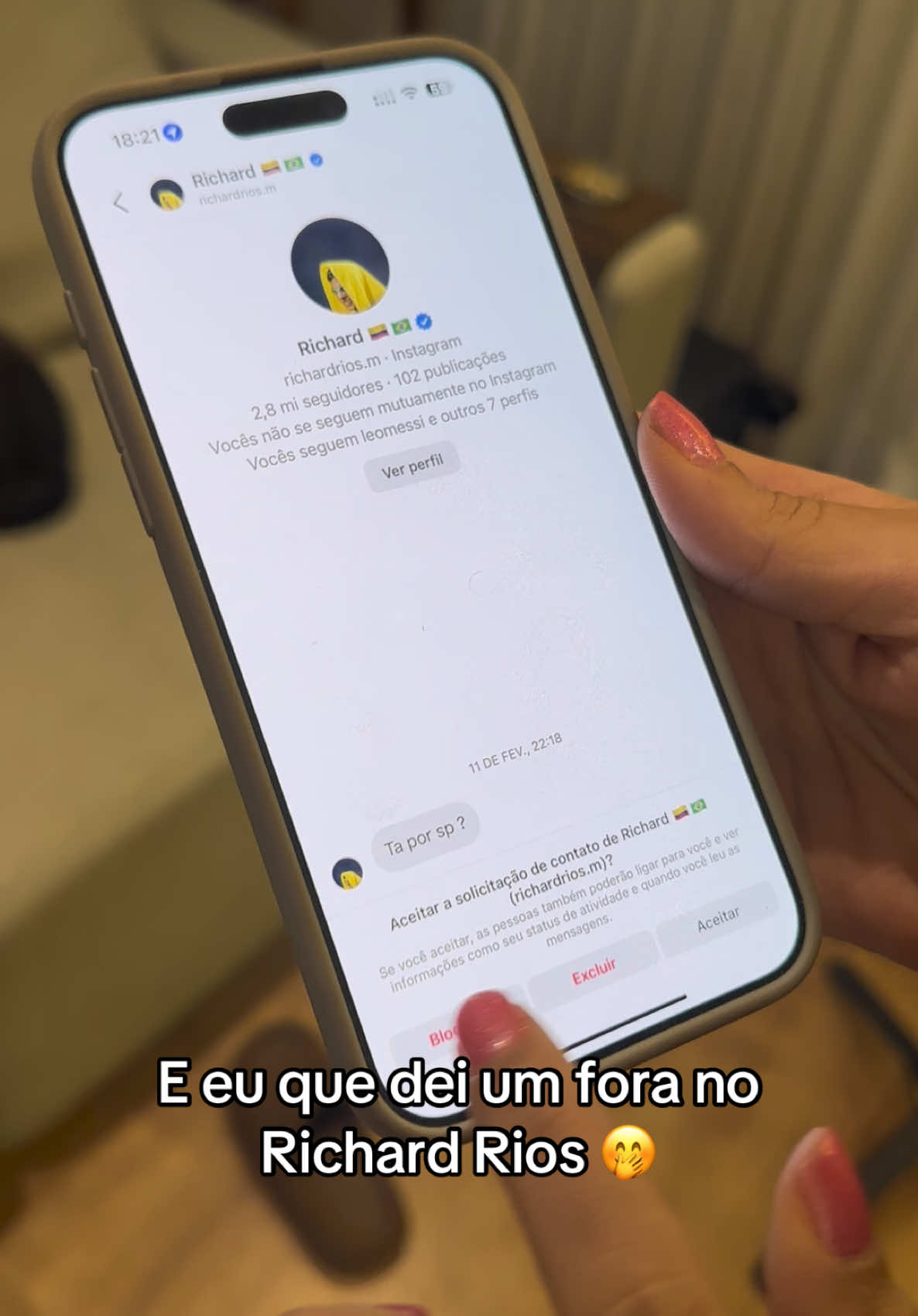 Não fico com homens comprometidos, no meu lugar você faria o mesmo? #explore #richardrios #estermuniz 