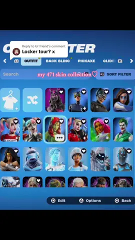 Replying to @Ur friend  my 471 skin collection🩷 #fypシ゚viraltiktok #fortnite #GamerGirl #itemshop #fortniteskins #fortnitelocker #skincollection #skincollector #lockertour 