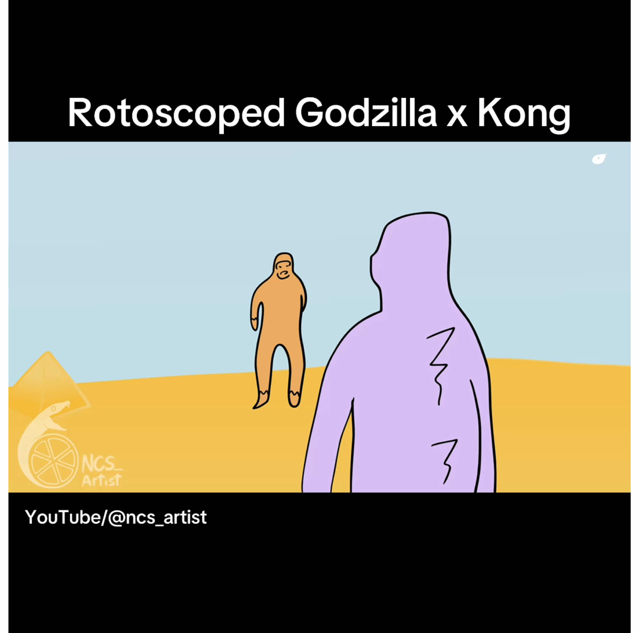 My first rotoscoped animation featuring Godzilla and Kong based on their latest movie… I probably will never do rotoscoping again because this destroyed my hand Fr fr . #memes #ncs #animated #fyp #animatedshort #indieanimation #animation #digitalart #funny #cartoon #GodzillaXKong #godzilla #kong #rotoscope 