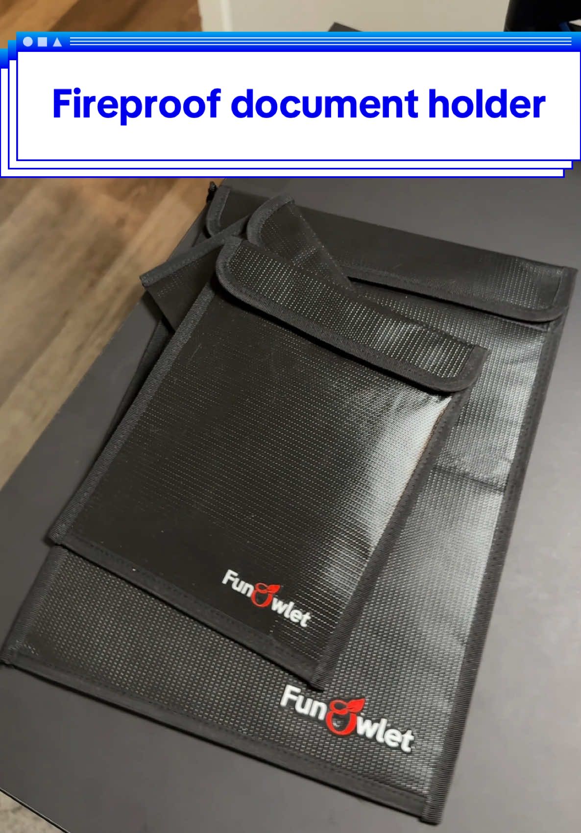Keep your documents safe with this fireproof document holder. #seasonalgems #lovelanguage #newyearfinds 