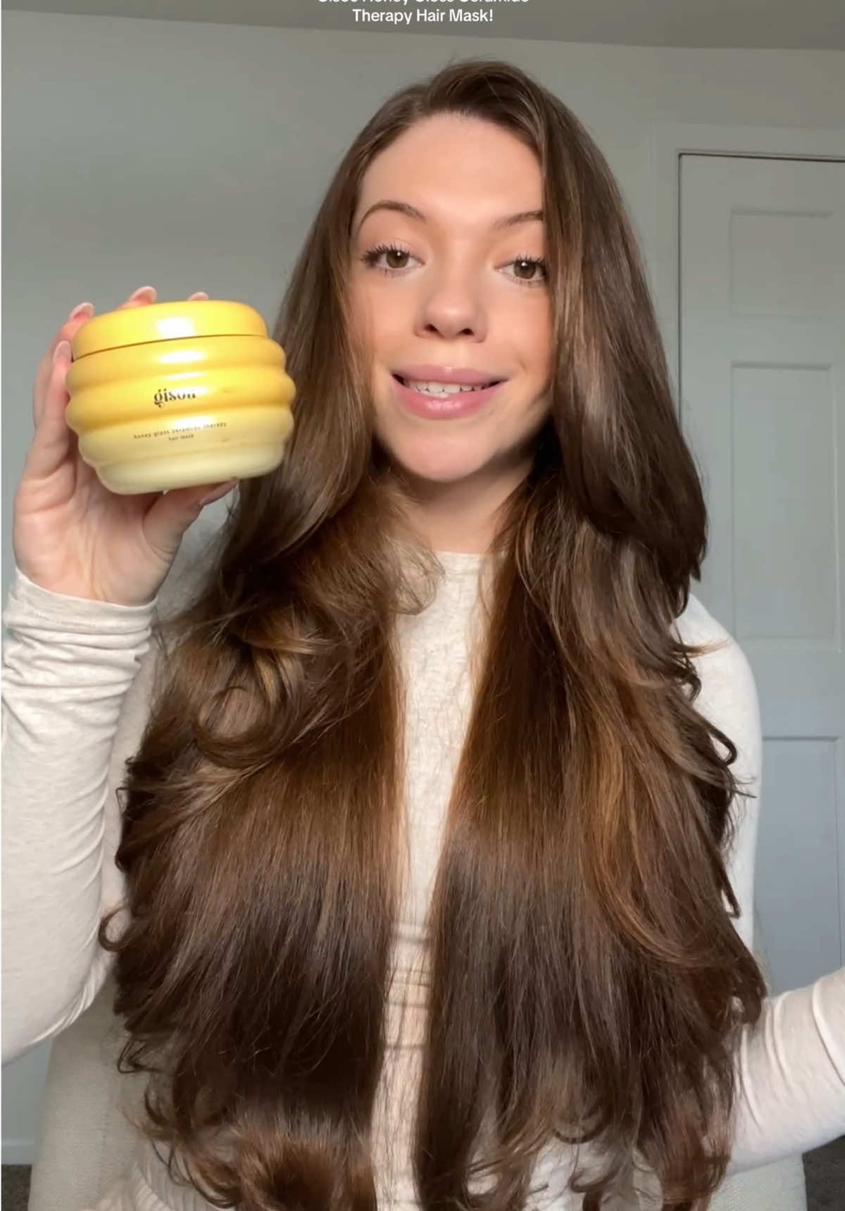 My new holy grail hair mask from @Gisou it’s INSTANT hair therapy 😍🍯 AD #haircare #healthyhair #hairmask #hairproducts #hairtok #hair 