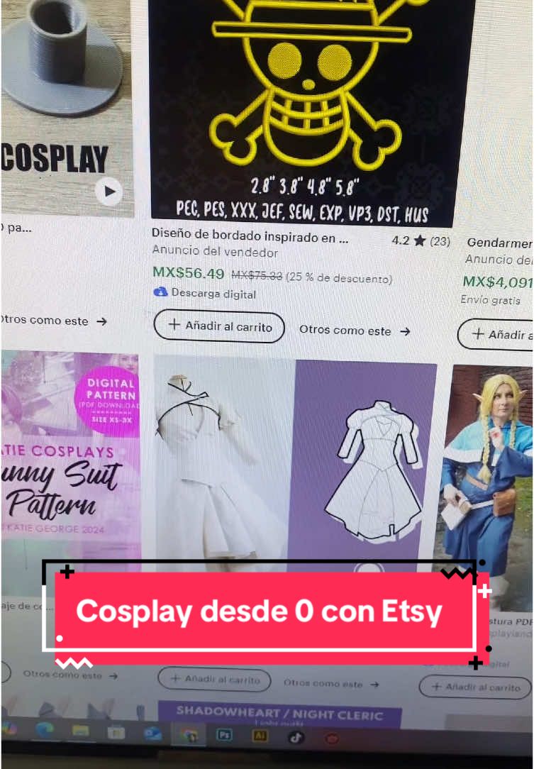Cómo hacer un cosplay desde 0 para principiantes? Alguna vez has pensado que sería mucho más barato hacer tu cosplay desde 0? Pero no tienes ni idea de cómo empezar cómo coser? Te dejo este super tip que yo personalmente pongo mucho en practica y recomiendo mucho intentar. Los patrones de Etsy son baratos y muy bien explicados para los principiantes. #Etsy #etsyshop #cosplaytips #cosplayers #cosplaymaking #cosplayers #bootcampuntalfredo #cosplayshop 