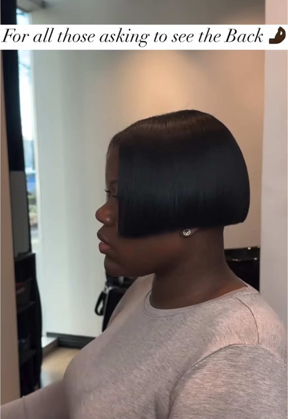 Replying to @Cami Here’s the back view. 🤗 #style #fashion #beauty #bobhairstyle 