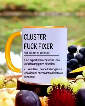 Cluster Fxxk Fixer Mug!!💫☕️ #holiday #dailyvibes #customdrinkware #funnymug #coffeemug #ceramicmug #dadmug #coworkers #funnygifts #ideagift #giftfordad #giftforboss #giftforcoworker #giftforfriend 