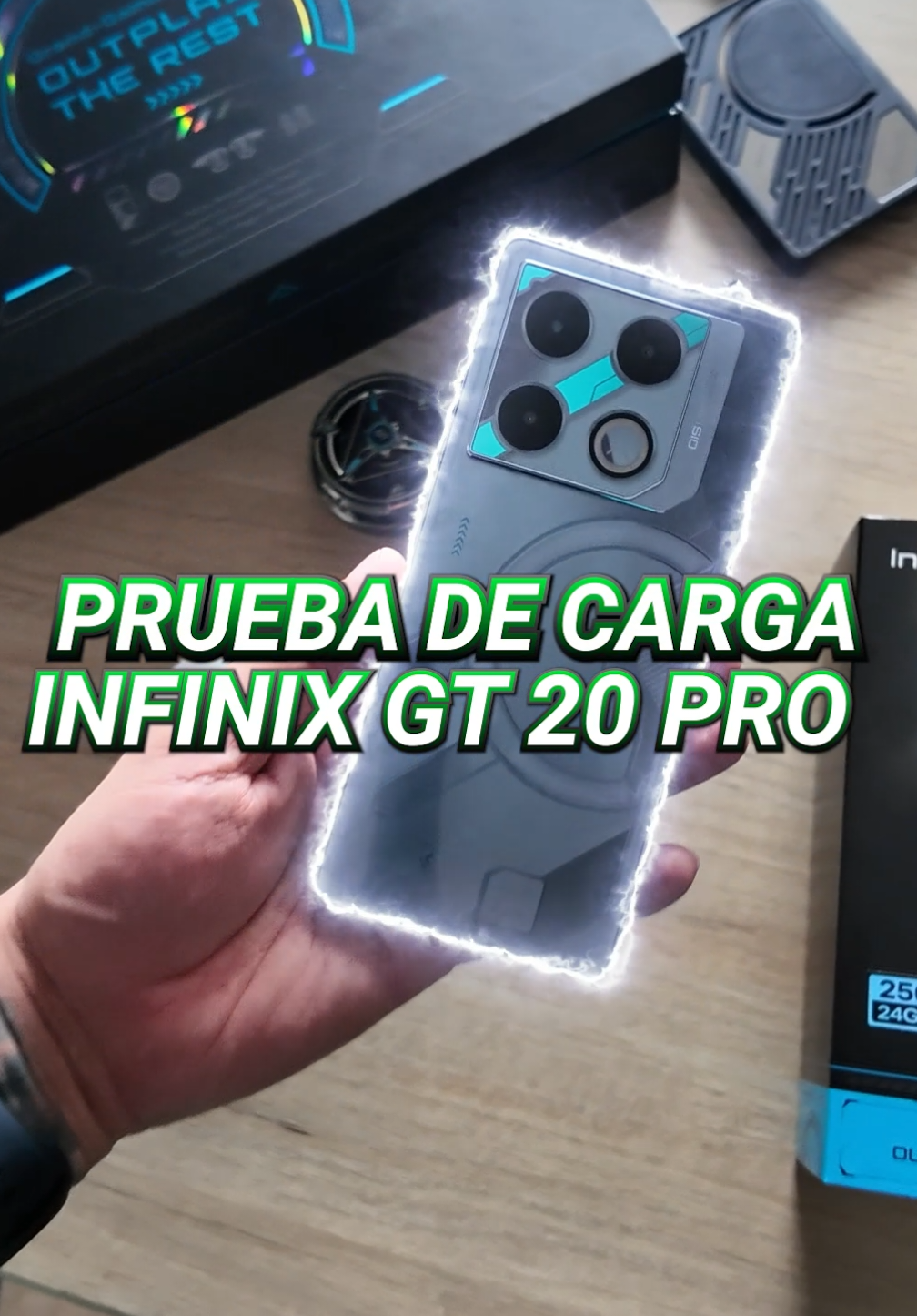 Infinix GT20 Pro Prueba de carga 🔋📱🔥 Está es la prueba de carga del smartphone gamer de Infinix que cuenta con una batería de 5.000 mAh y una carga rápida de 45w con su cargador que viene incluído en la caja  #infinixGT20Pro #infinix #gamer #gaming #smartphonegamer #testdecarga #pruebadecarga 