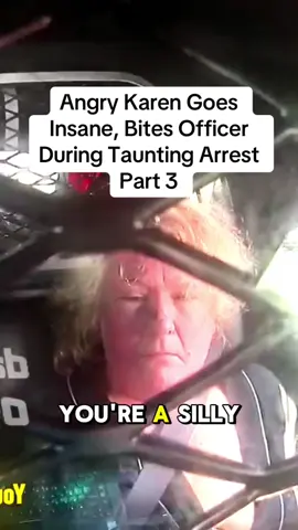Angry Karen Goes Insane, Bites Officer During Taunting Arrest #cops #police #viral #usa #flyp 