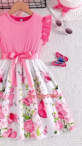 Dress for kids 5-11years old cute butterfly floral ruffled sleeve skirt princess dresses Ootd for baby girl #dressforkids #dresses #butterfly #princessdress #fyppp #trending #fy #foryou #foryoupage 