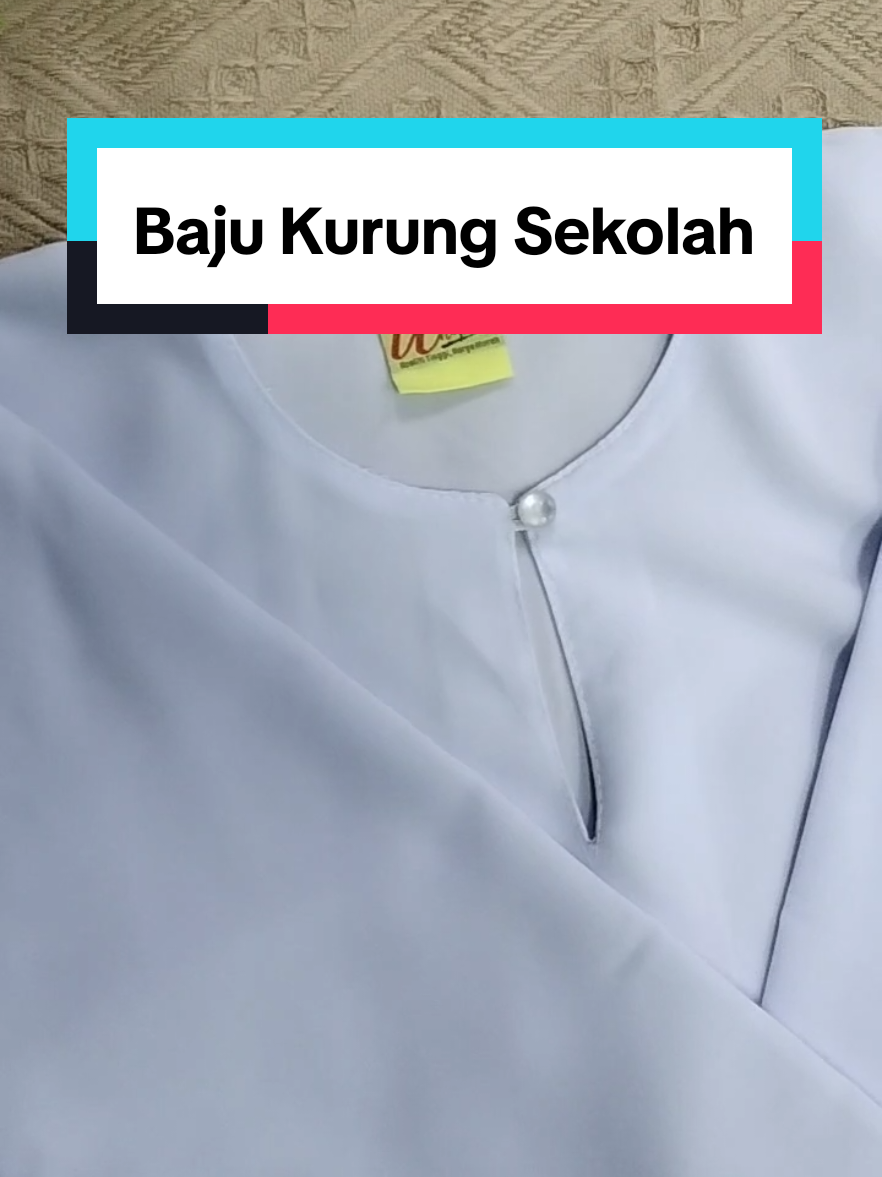 Baju kurung sekolah putih nila..#bajusekolah #bajukurungsekolah #uniformsekolah #schooluniform 
