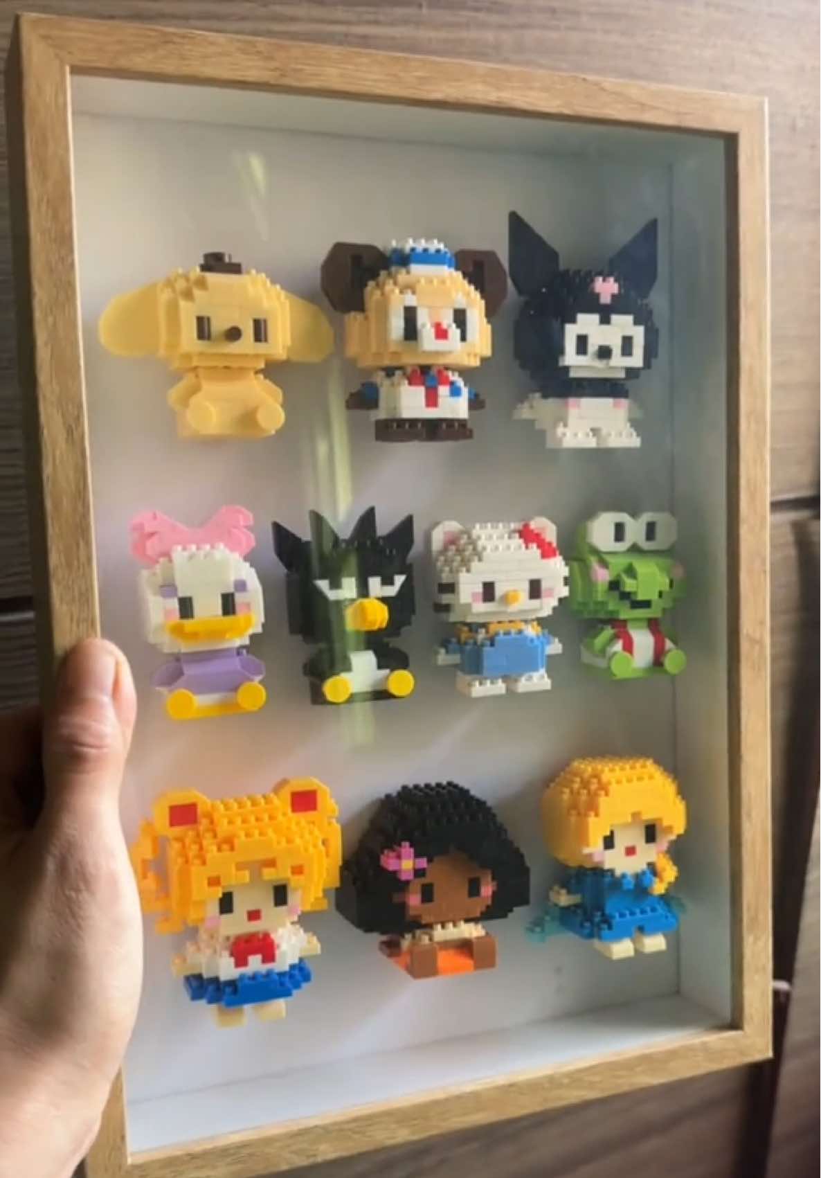 A4, 4r, 6r Wooden Shadow Box Frame and 6cm to 7cm cartoon character building blocks #frame #3cmwidthframe #thickframe #frameforquillingart #framefordriedflowers #buildingblocks #bricks #collection #display #fyp #foryou #foryoupage