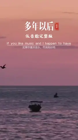 终有一天你会和自己和解，咽下所有脾气，磨平一身棱角，笑着面对曾经讨厌的人和事，变成一个不动声色的人！#音乐#翻唱#情感音乐#多年以后＃经典老歌