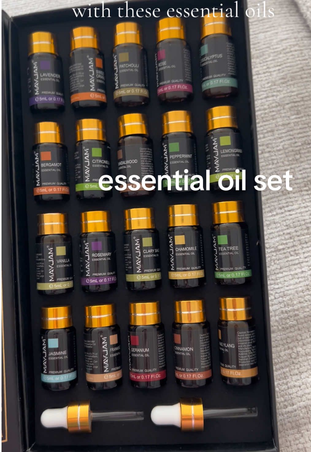 The BEST essential oil kit. I’ve easily turned into a pretend mixologist and I can’t wait to keep finding more! @MAYJAM Essential Oil #essentialoil #mixologist #aroma #smellssogood #CleanTok 