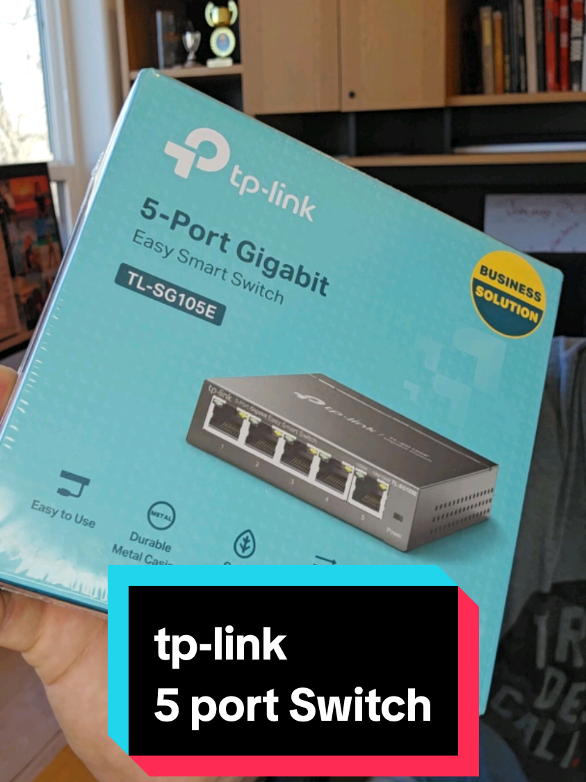 Slow WiFi? Hardwire to this Switch for blazing fast speeds!  @tplink #tplink #router #ethernet #switch #techtok #TechGadgets #amazonfinds #bestbuy #reviews #amazonmusthaves 