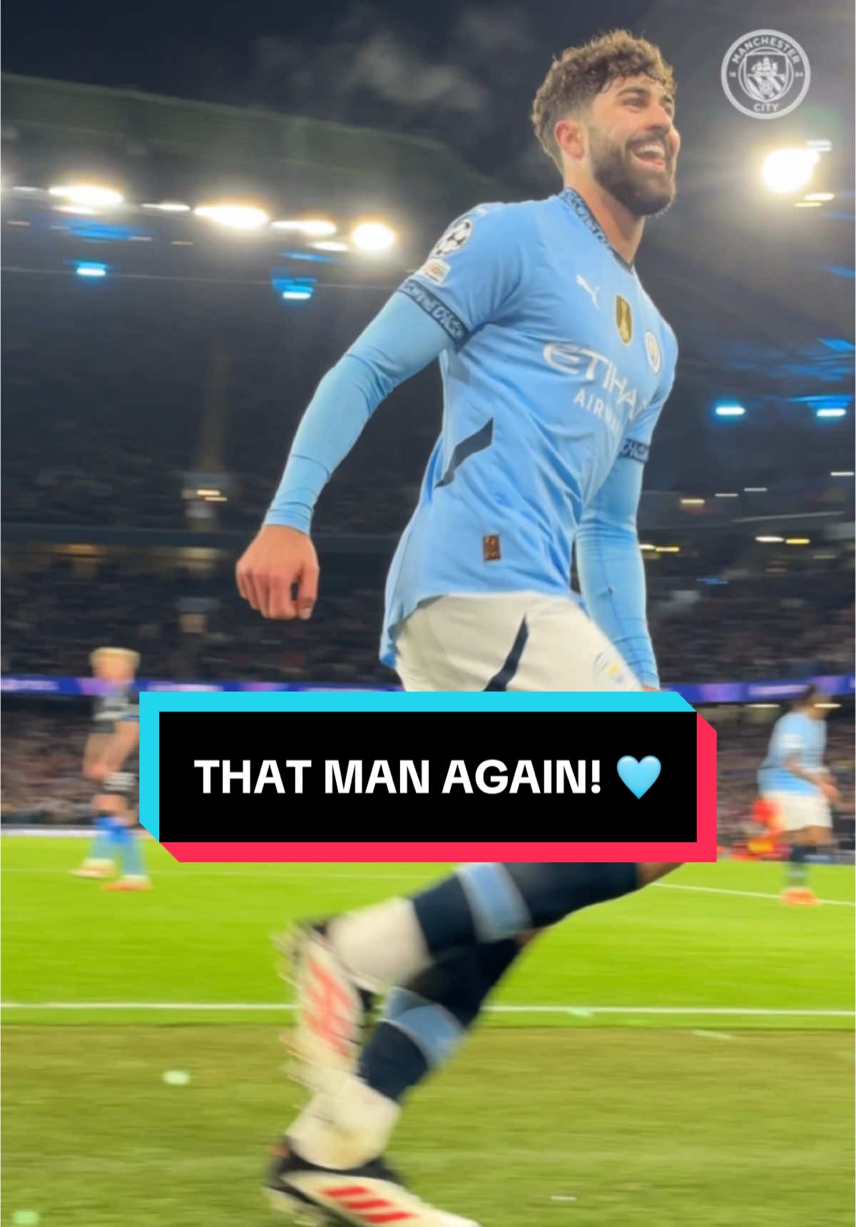 Pure passion from Gvardiol! 😤 #ManCity #ManchesterCity #Gvardiol #JoskoGvardiol #UCL #ChampionsLeague 