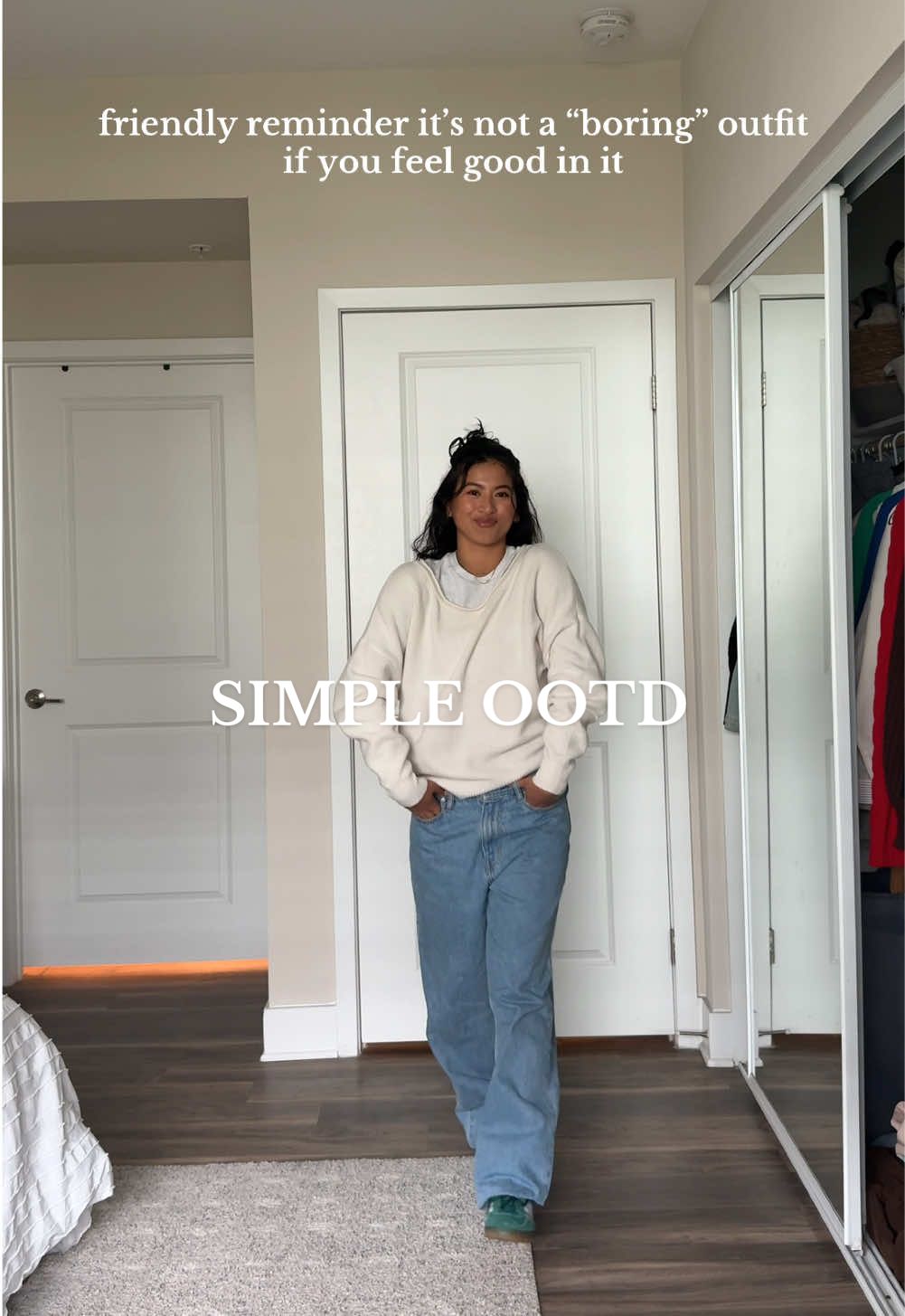 looove layering basics to elevate the look  #casualoutfits #casualootd #basics #basicoutfits 