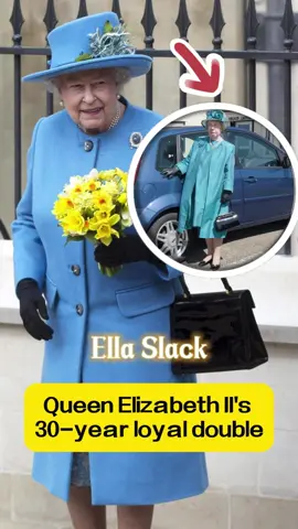 Ella Slack—Queen Elizabeth ll’s 30-year loyal double!!!#fyp #fypシ #usa_tiktok #celebrity #royal #queenelizabeth 