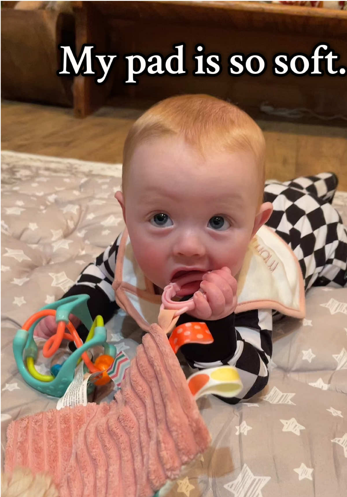 Grannys house is the best.  She got me the super soft play pen pad.  It makes the best play mat #moonseaplaymat #moonseastore #largeplaypen #nikicarter #fyp 