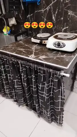 Very affordable price may sink curtain kana napaka ganda.. Ang daming mapag pili-an na kulay.  i just choose black,so it fits our tile color..  You can have it too guys.  Nasa Yellow basket lang😉😍😍 #Sinkcurtain #curtain #kitchencurtain #foryou #reels #tiktokshop #fyp 