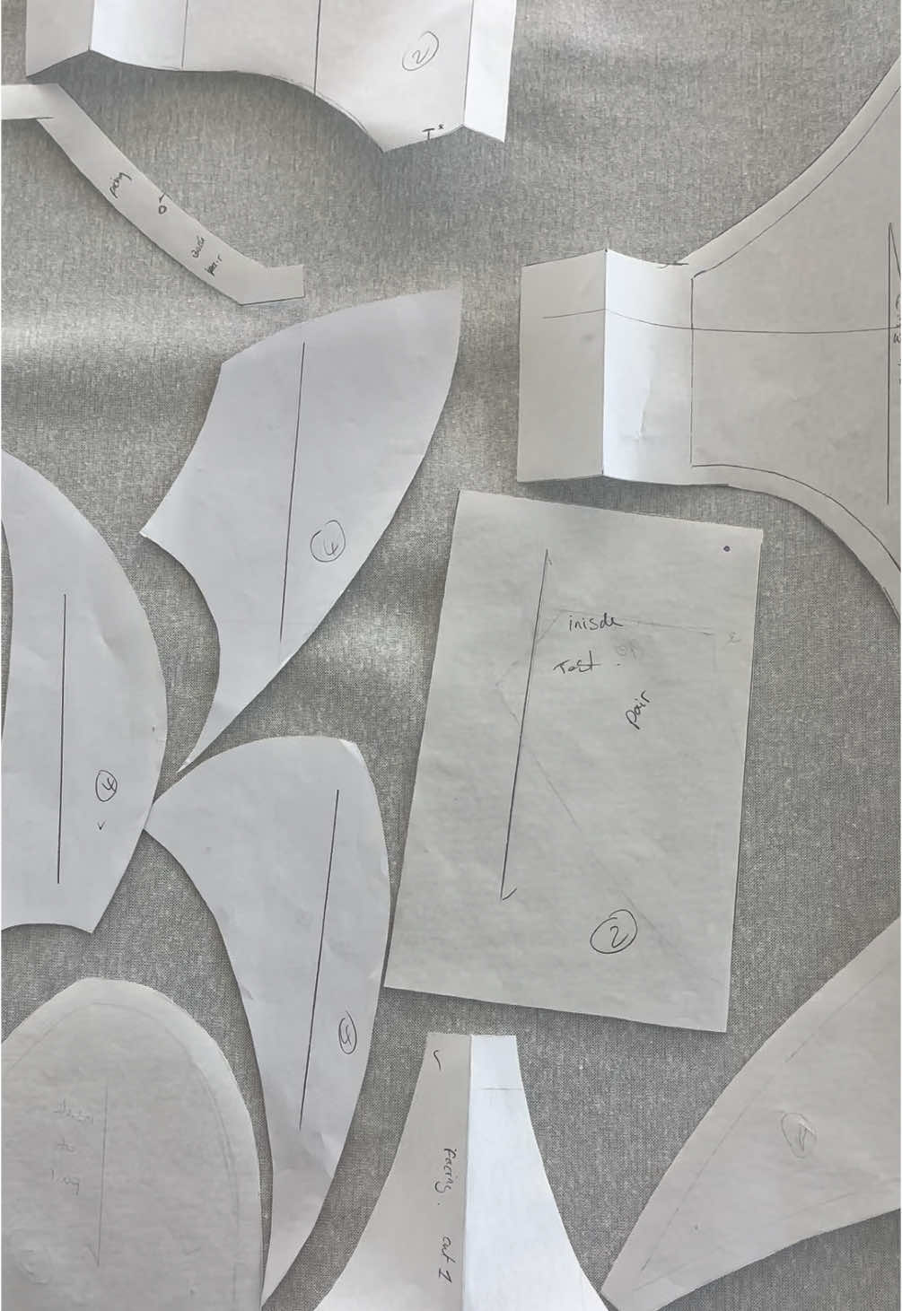 Starting to make outfit one in final fabrics. #fashionstudent #finalyear @University of Huddersfield #fashiondetails #fashiondesigner 