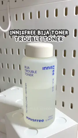 innisfree bija trouble toner #innisfree #skincareroutine #nightcareroutine #fyp 