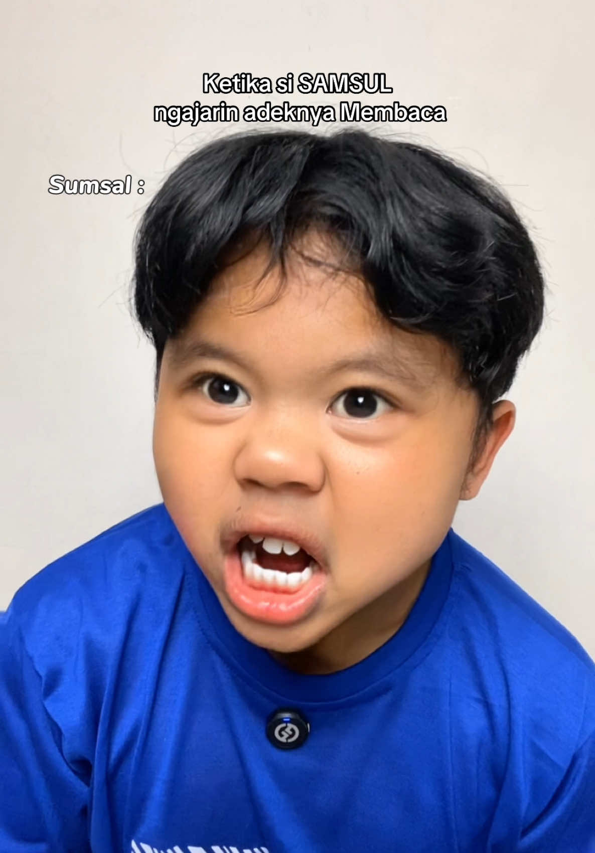 Ketika si SAMSUL ngajarin adeknya membaca  #ardikatamps 